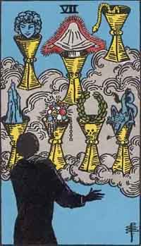 Seven of Cups (Reversed)