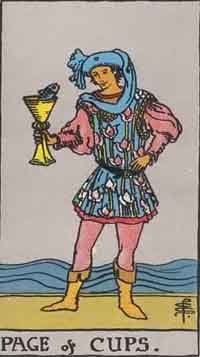 Page of Cups (Reversed)