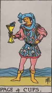 Page of Cups Reversed