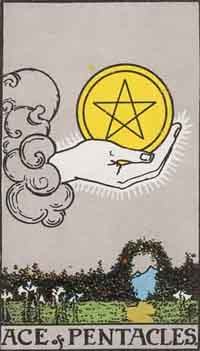 Ace of Pentacles (Reversed)