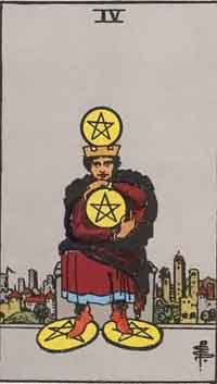 Four of Pentacles (Reversed)