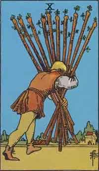 Ten of Wands (Reversed)